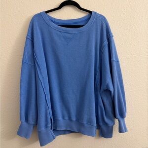 Aerie Blue Crew Neck Sweater